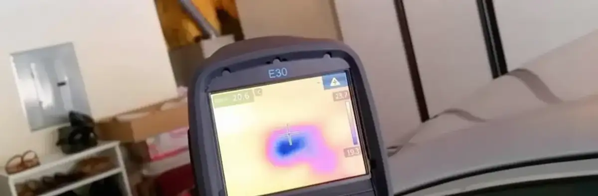 mold inspection using thermal imaging technology to detect moisture and hidden mold in a home in Colorado Springs, CO