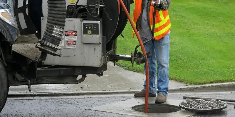 sewage clean up professionals using industrial equipment to remove contaminated wastewater in Colorado Springs, CO